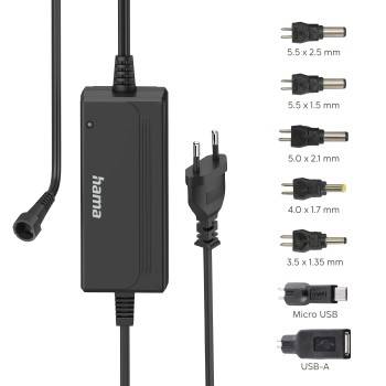 hama 00223618 Schaltnetzteil universal, einstellbar, 3000mA, 36W, max. 15V, 7 Adapter