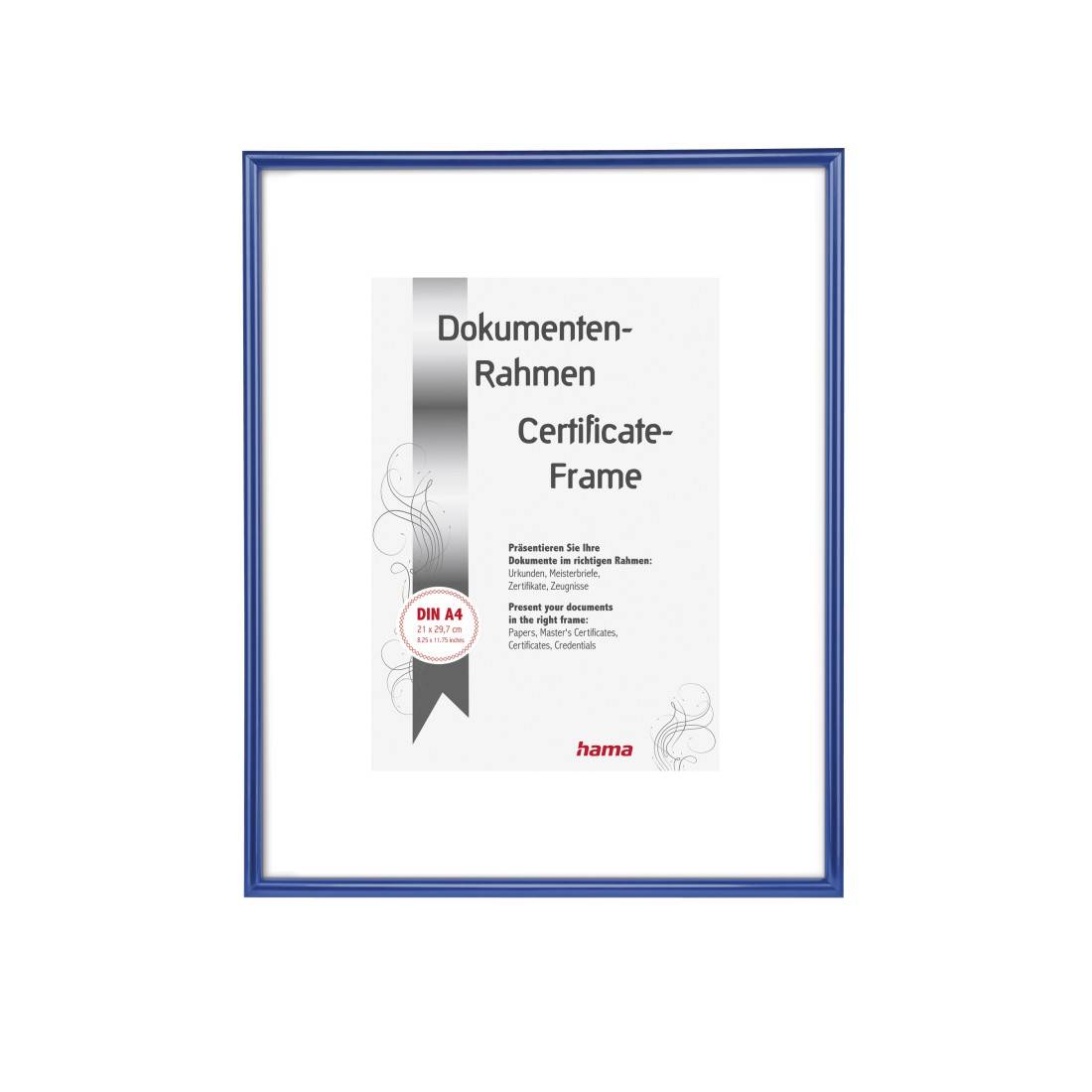 Hama 00061656 Bilder Wechselrahmen Papierformat: DIN A4 (B x H x T) 220 x 305 x 15mm Blau
