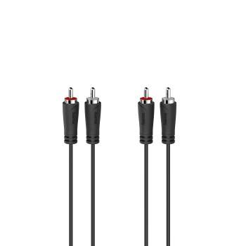 hama 00205257 Audio-Kabel, 2 Cinch-Stecker - 2 Cinch-Stecker, 1,5 m