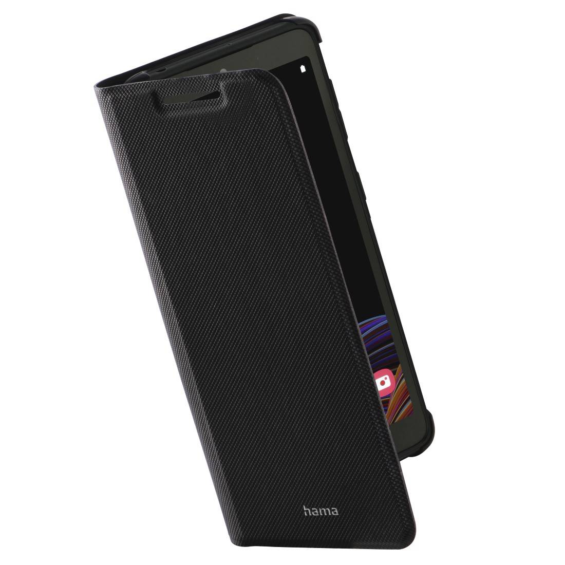hama 00196859 Booklet "Slim Pro" für Samsung Galaxy XCover 5, Schwarz