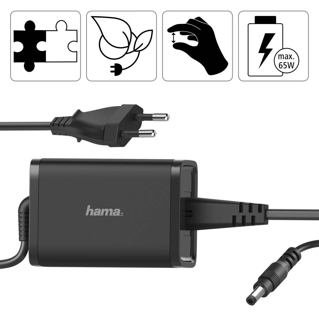 Hama 200002 Notebook-Netzteil 65 W 4.25 A