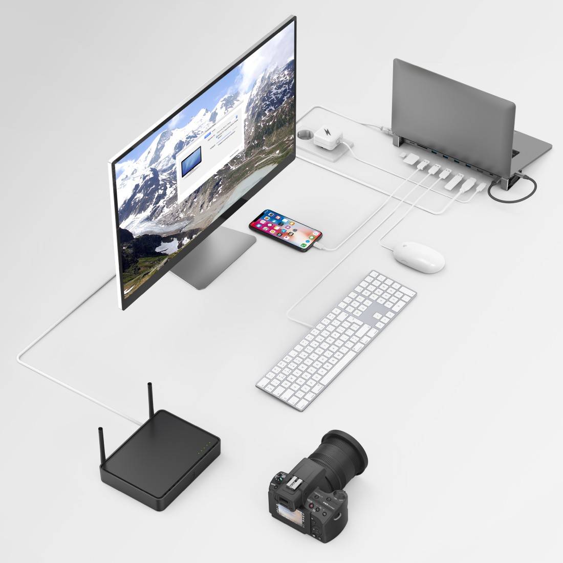 hama Docking Station "Connect2Office Basic", USB-C, 9 Port