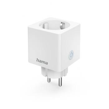 hama 00176573 WLAN-Steckdose "Mini", per Sprache/App steuern, zum Nachrüsten, 3.680W, 16A