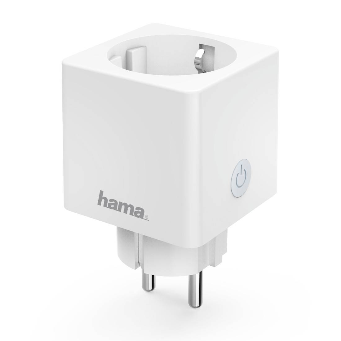 hama 00176573 WLAN-Steckdose "Mini", per Sprache/App steuern, zum Nachrüsten, 3.680W, 16A