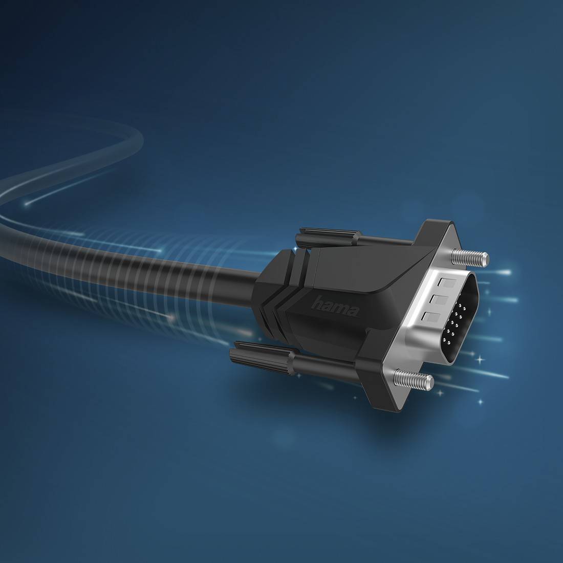 hama 00200708 VGA-Kabel, Full-HD 1080p, 3,00 m