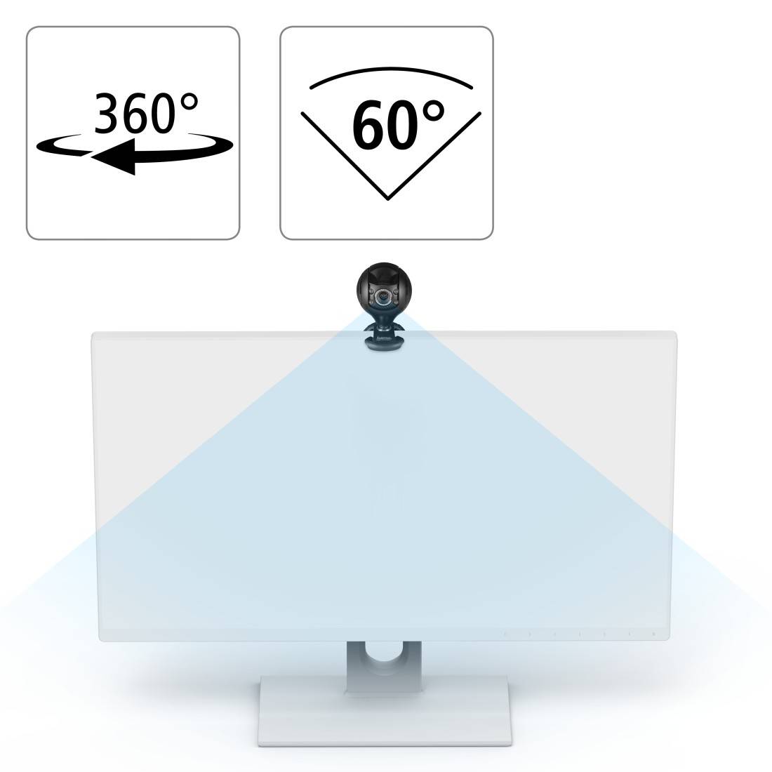 hama 00053950 HD-Webcam "Spy Protect"