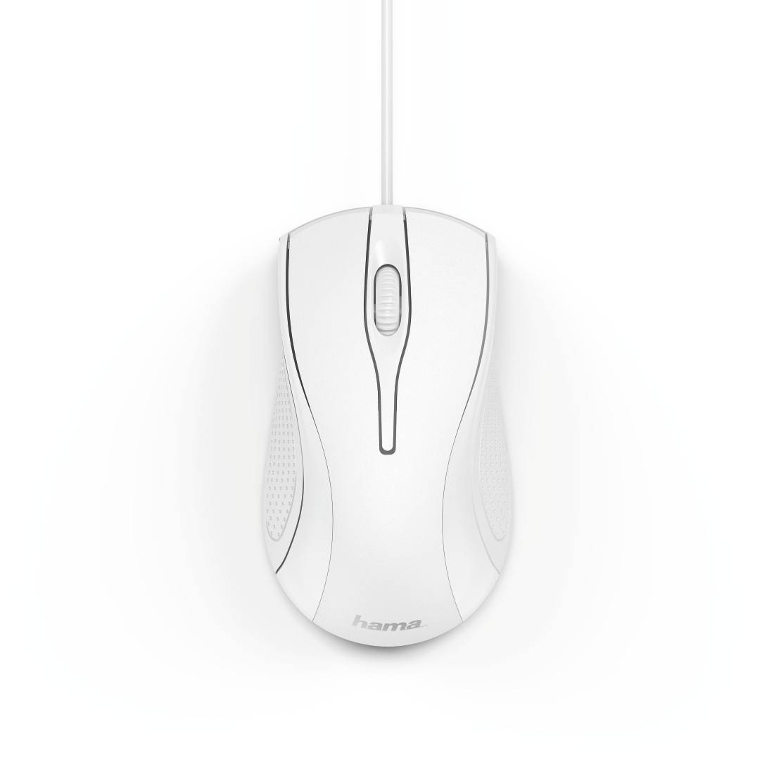 hama 00182603 Optische 3-Tasten-Maus "MC-200", kabelgebunden, Weiß