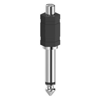 hama 00205188 Audio-Adapter, Cinch-Kupplung - 6,3-mm-Klinken-Stecker Mono