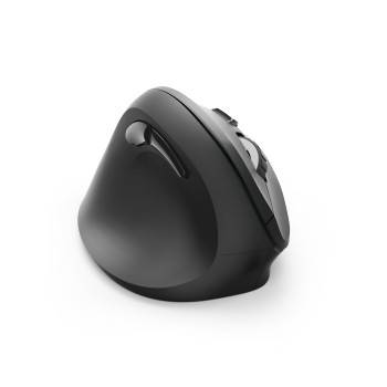 hama 00182697 Vertikale, ergonomische Linkshänder-Funkmaus "EMW-500L", 6 Tasten, Schwarz