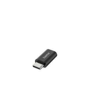 hama 00200310 USB-OTG-Adapter, USB-C-Stecker - Micro-USB-Buchse, USB 2.0, 480 Mbit/s