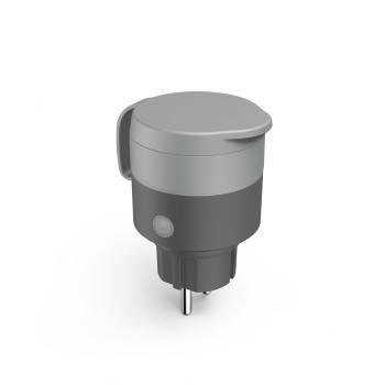 hama 00176624 WLAN-Steckdose "Outdoor" ohne Hub, Sprach- u. App-Steuerung, 2.300W/10A, Gr