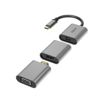 hama 00200306 6in1 Adapter, "Connect2Go", USB-C, Mini-DisplayPort, HDMI™, VGA
