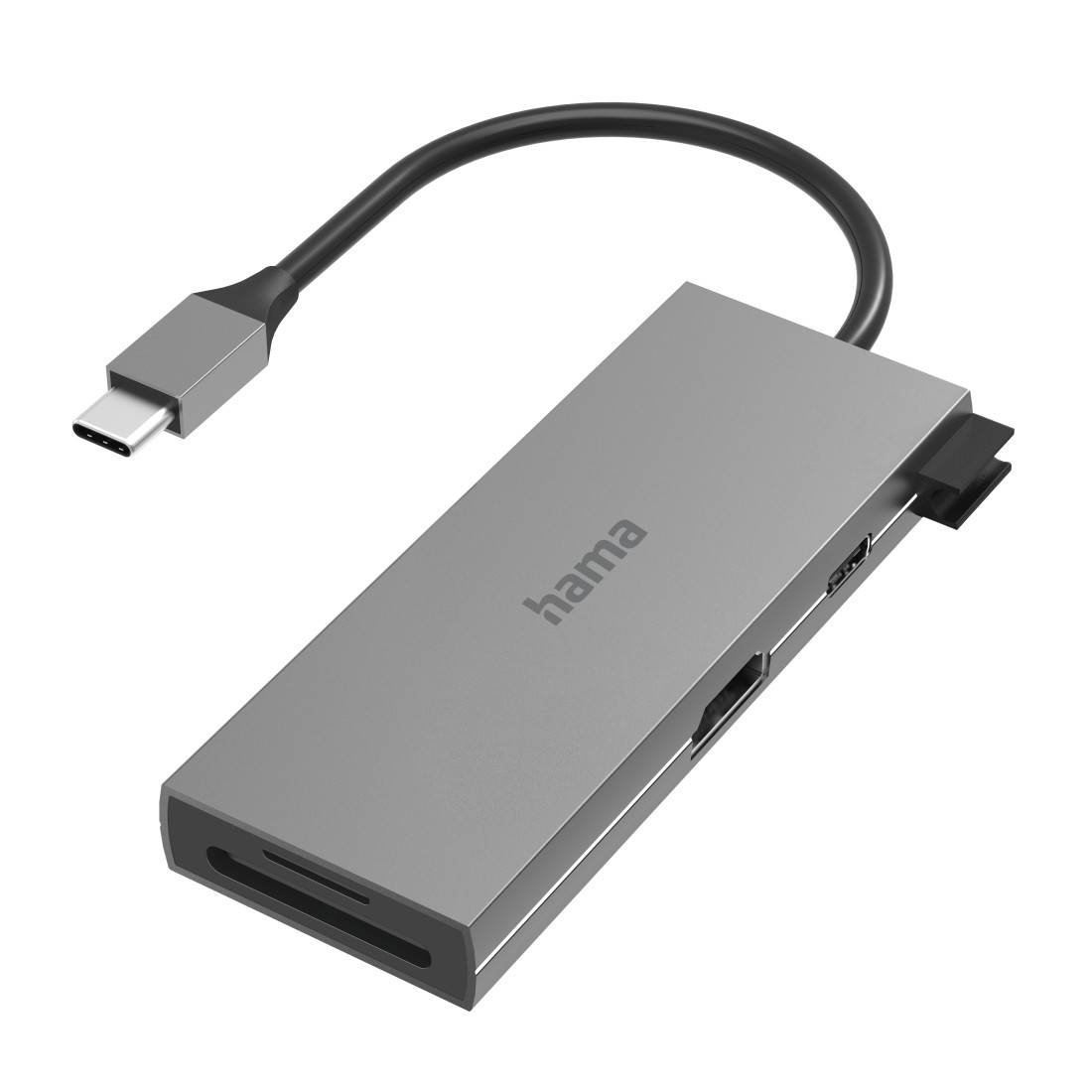 Hama USB-C Hub 6 Ports mit HDMI 4K, 2x USB-A, Alu