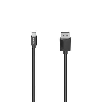 hama 00200710 Video-Kabel, Mini-DP-Stecker - DisplayPort-Stecker, Ultra-HD 4K, 1,50 m