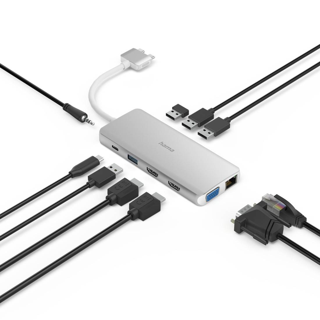 Hama - Dockingstation - USB-C 3.2 Gen 1 - VGA, HDMI