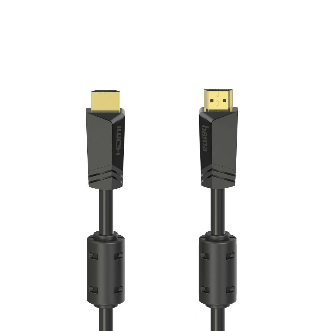 hama 00205009 High Speed HDMI™-Kabel, Stecker - Stecker, 4K, Ethernet, vergoldet, 10,0 m