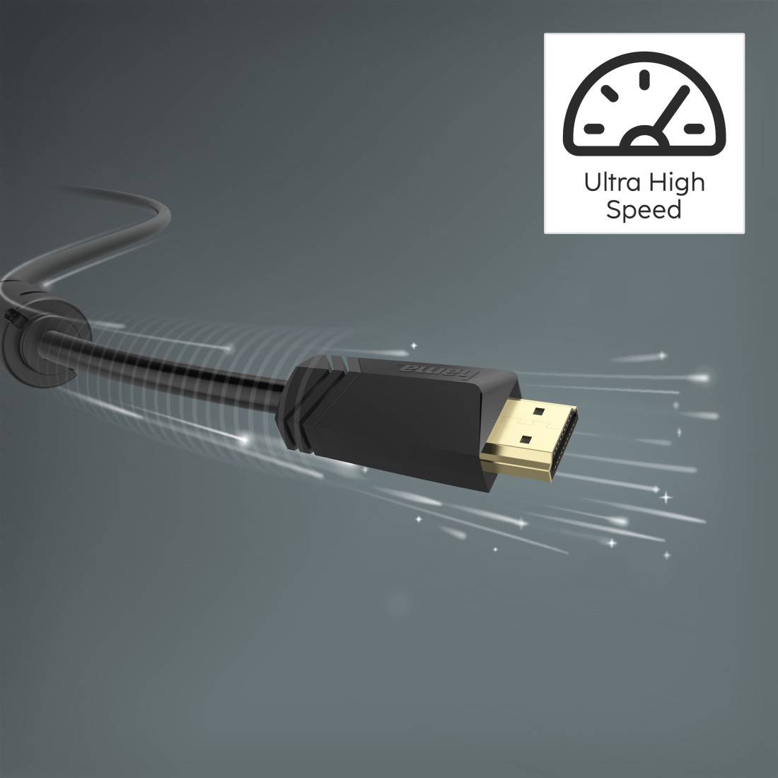 hama 00205009 High Speed HDMI™-Kabel, Stecker - Stecker, 4K, Ethernet, vergoldet, 10,0 m