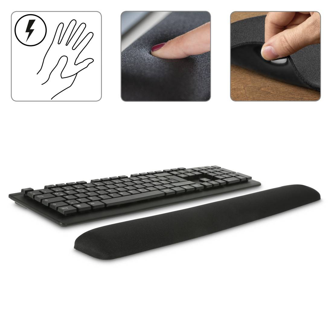 Hama Ergonomic Handballenauflage Schwarz