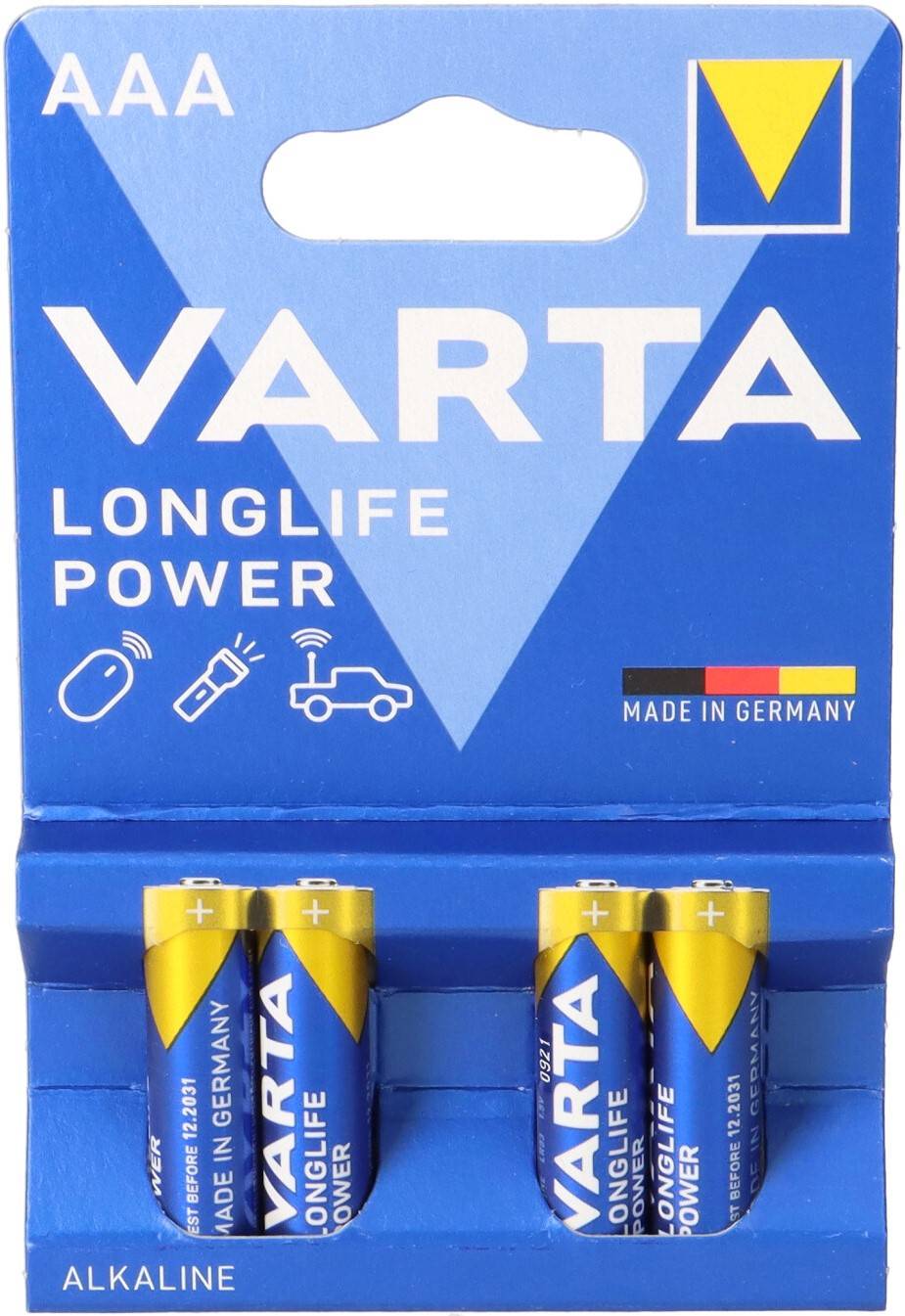 Varta 4903 Longlife Power LR03 AAA Micro 4-er Blister