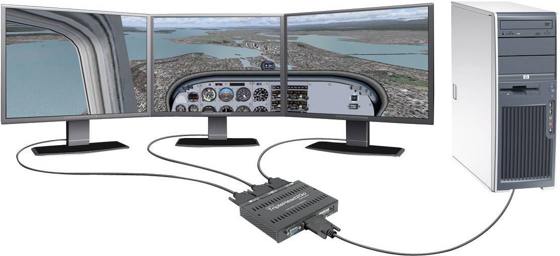 Matrox TripleHead2GO Externe Grafikkarte Anzahl unterstützter Monitore: 3