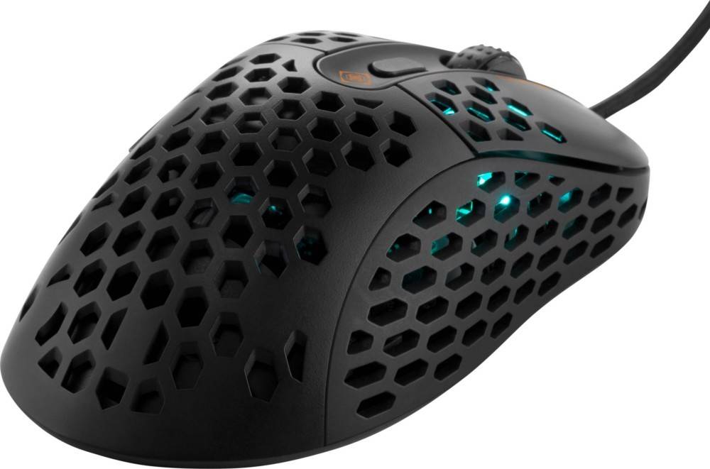 DELTACO GAMING DM420 Gaming-Maus Kabelgebunden Optisch Schwarz 6 Tasten 400 dpi, 800 dpi, 1200 dpi, 1600 dpi, 3200 dpi, 6400 dpi Beleuchtet