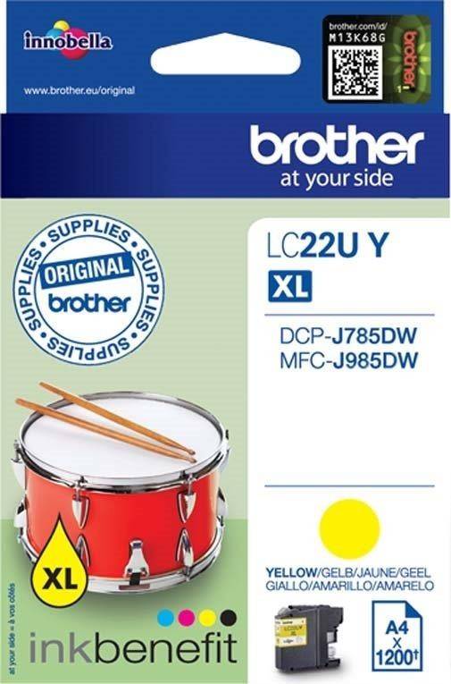 Brother Druckerpatrone LC-22U Y Original Gelb LC22UY