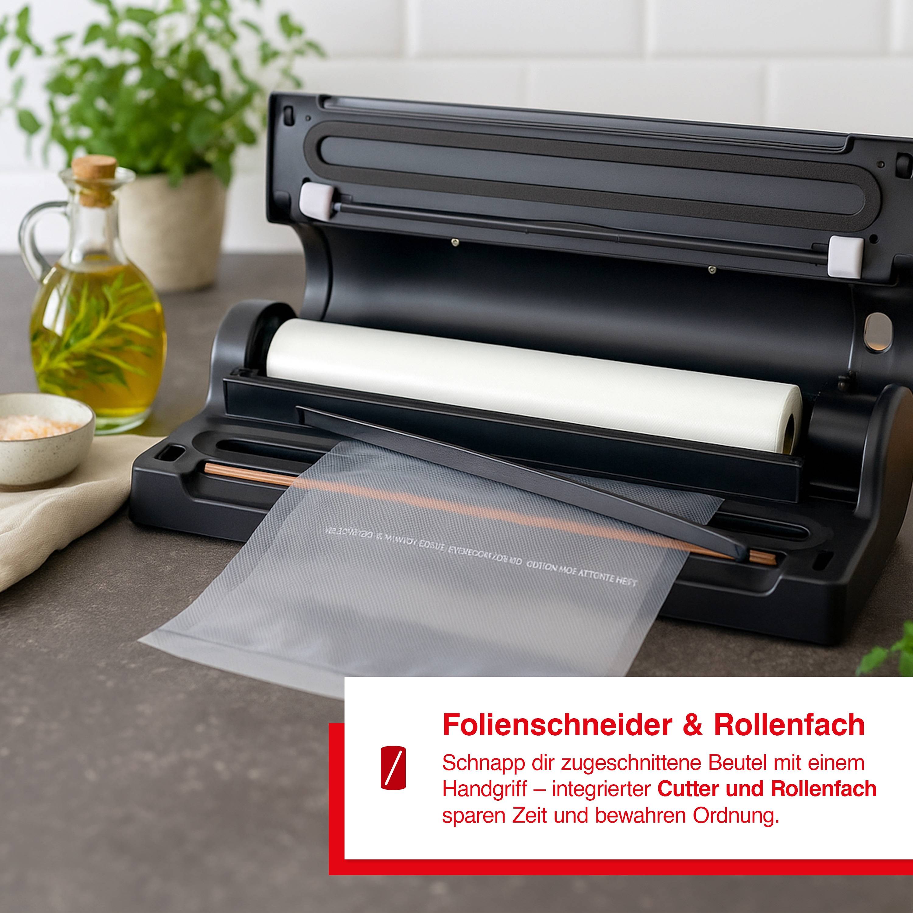 Solis Vakuumiergerät Marinierfunktion 2,5mm Schweißnaht, Dauerbetrieb, Schlauch