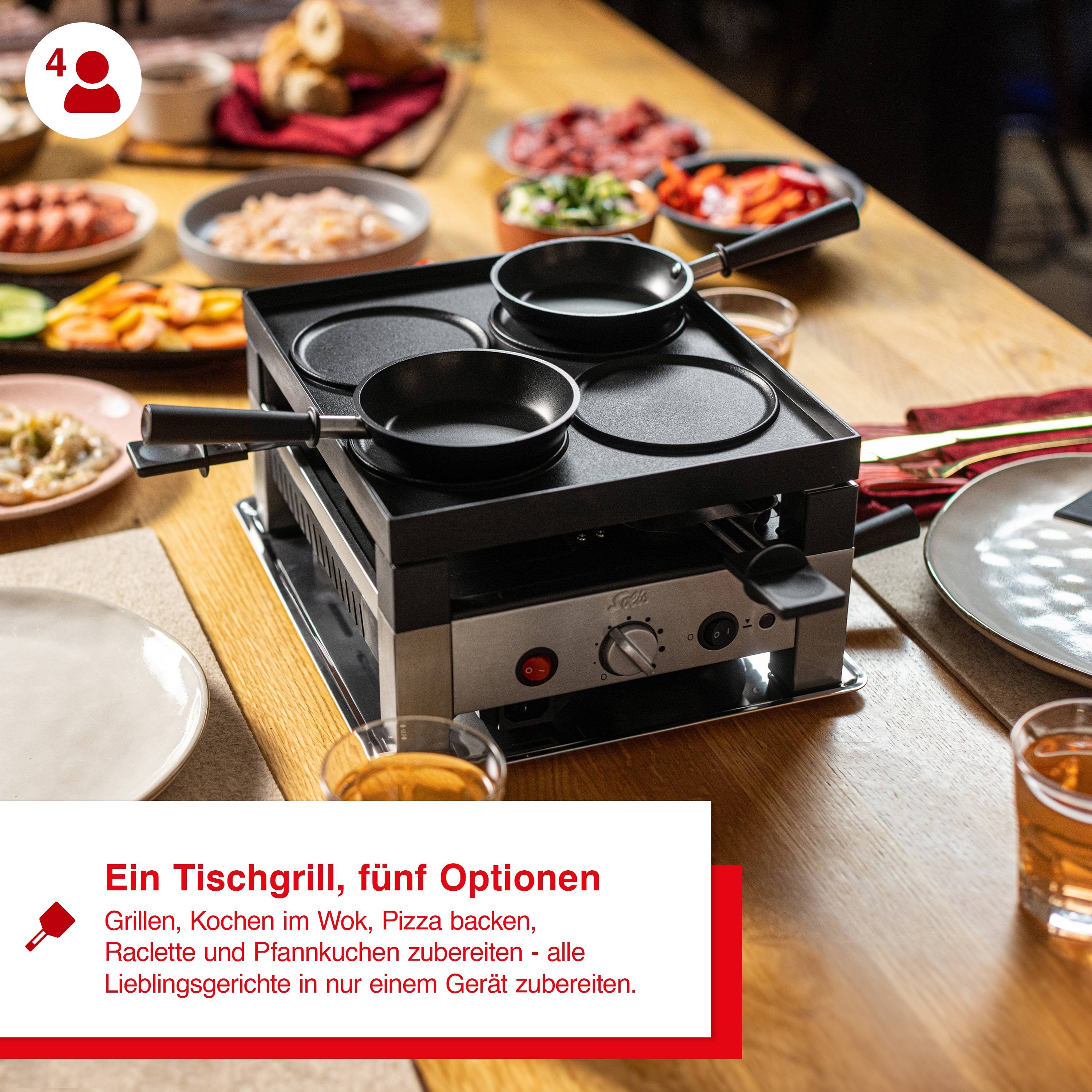 SOLIS 5in1 Tischgrill 7910 für 4 Personen