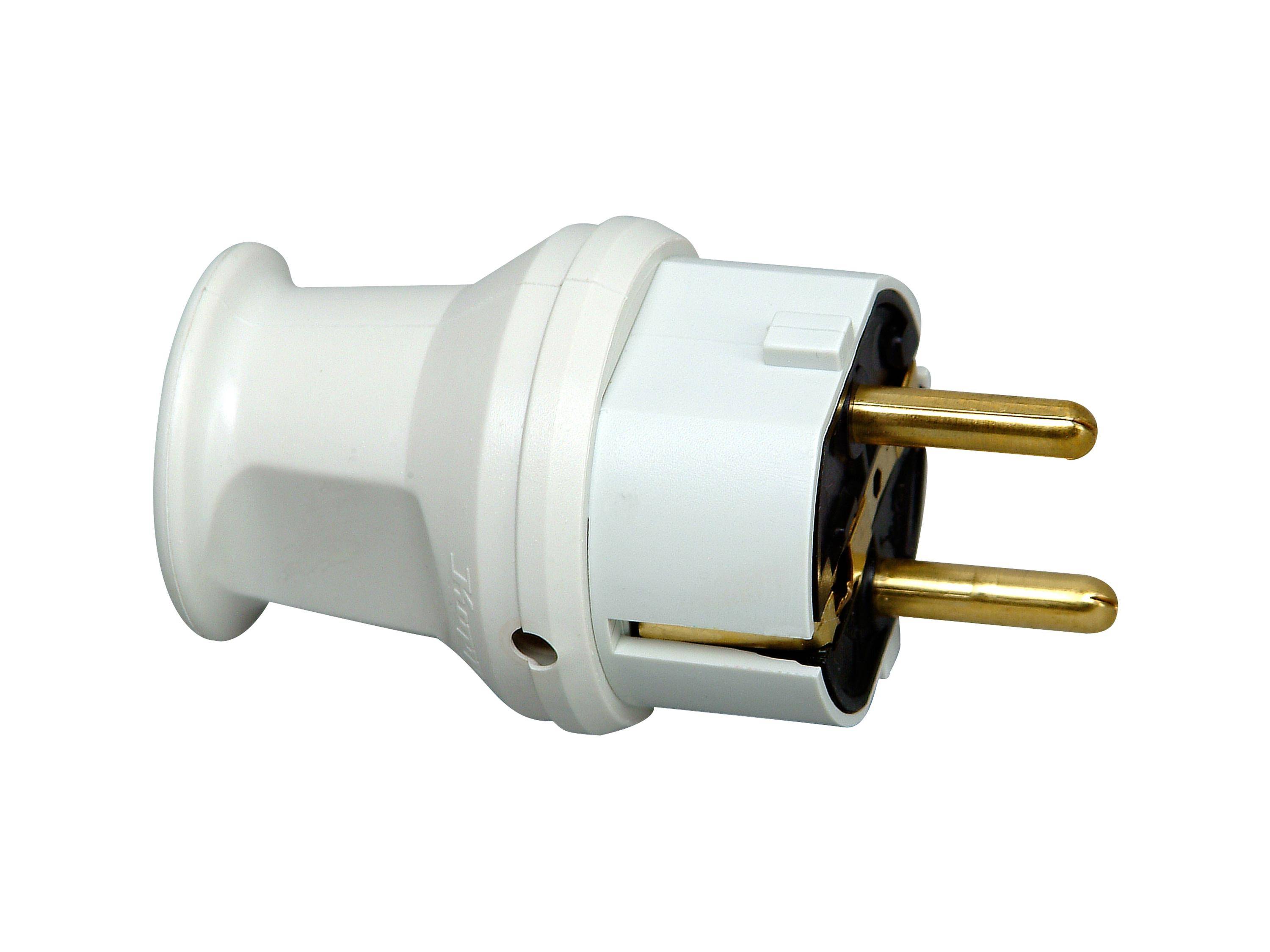 KOPP Schutzkontaktstecker Kst IP44 gr ger Schraubkl