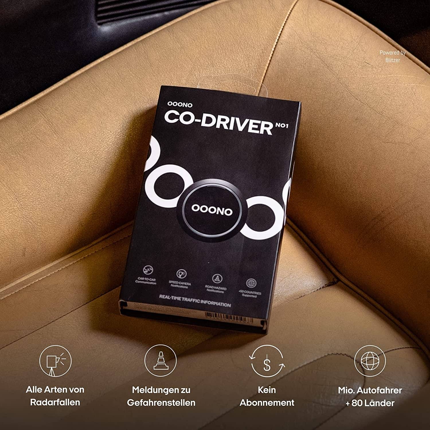 OOONO INT-1106 CO-DRIVER NO1 Verkehrsalarm (Ø x H) 44 mm x 14 mm