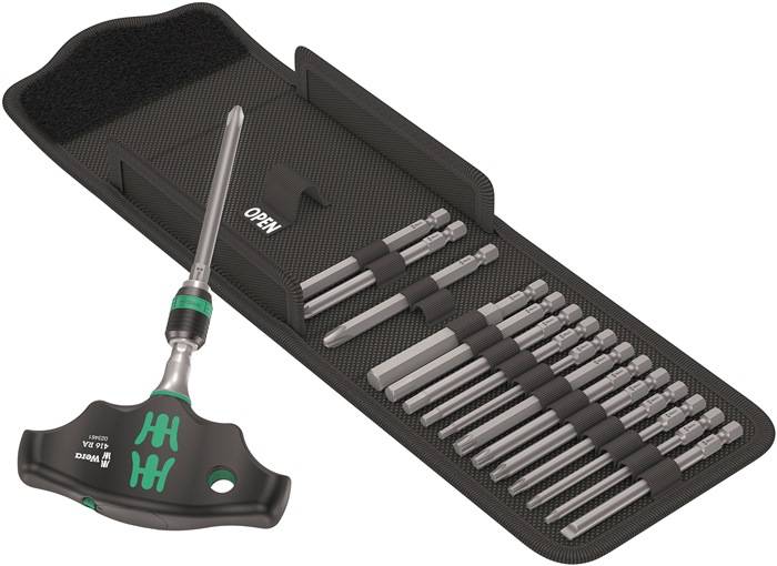 Wera Kraftform Kompakt 400 RA Set 1 - Knarrenschraubendreher mit Bit-Satz