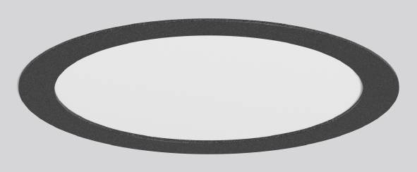 Toledo Flat+, Einbaustrahler, LED, 18 W, 6500 K, 2300 lm, Anthrazit