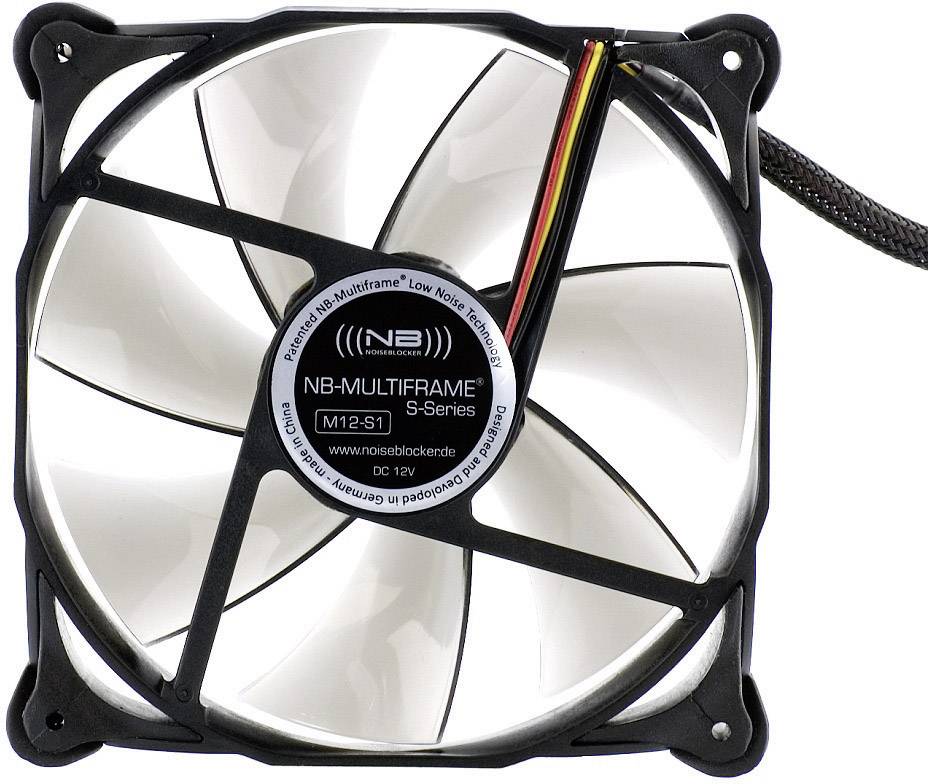 NoiseBlocker Multiframe M12 -1 PC-Gehäuse-Lüfter  (B x H x T) 120 x 120 x 25 mm