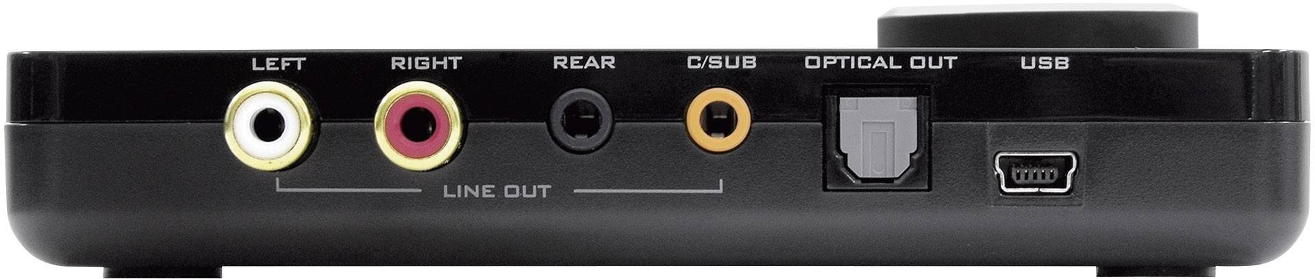 Sound Blaster X-FI Surround 5.1 Pro V3 5.1 Soundkarte, Extern Digitalausgang, externe Kopfhöreranschlüsse, externe Lautstärkenregelung