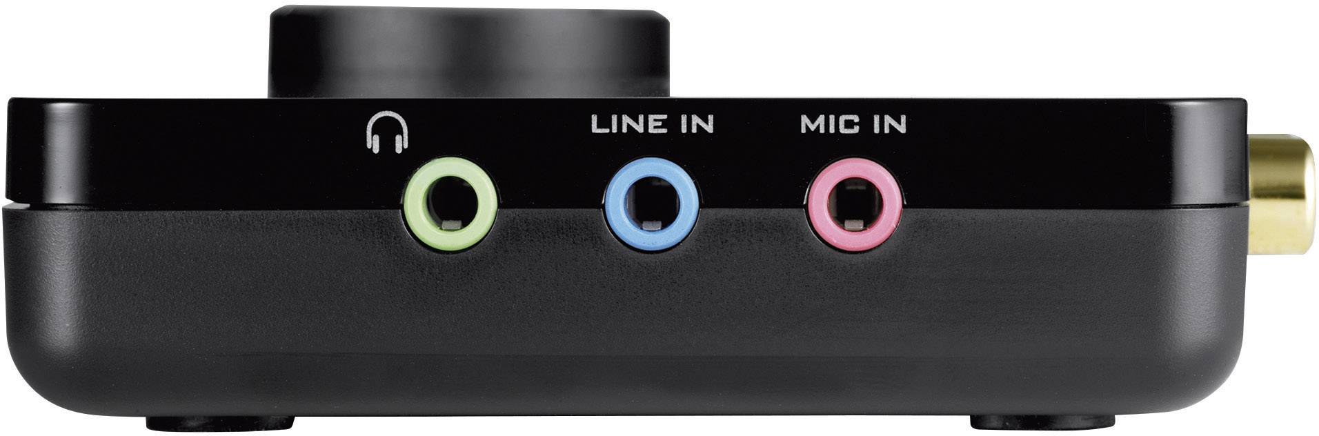 Sound Blaster X-FI Surround 5.1 Pro V3 5.1 Soundkarte, Extern Digitalausgang, externe Kopfhöreranschlüsse, externe Lautstärkenregelung