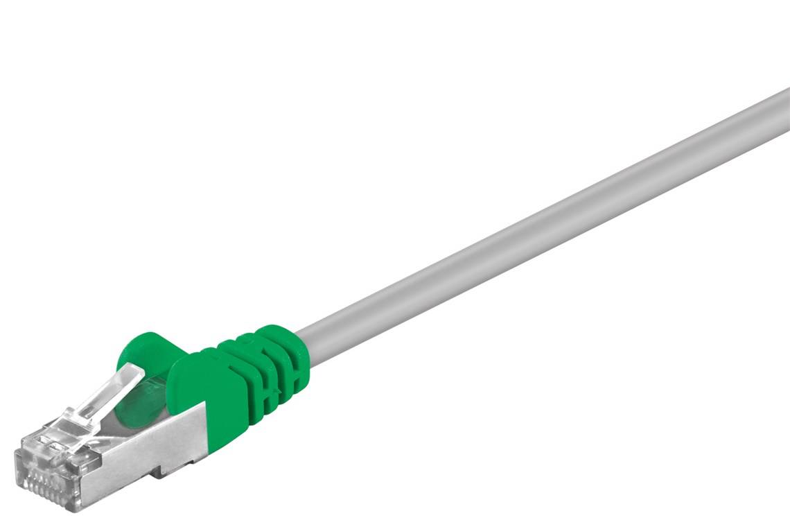 Goobay 50188 CAT 5e Crossover Netzwerkkabel RJ45 Stecker / 100 MHz LAN Kabel gekreuzt / CCA Patchkabel F/UTP / Grau / 3m