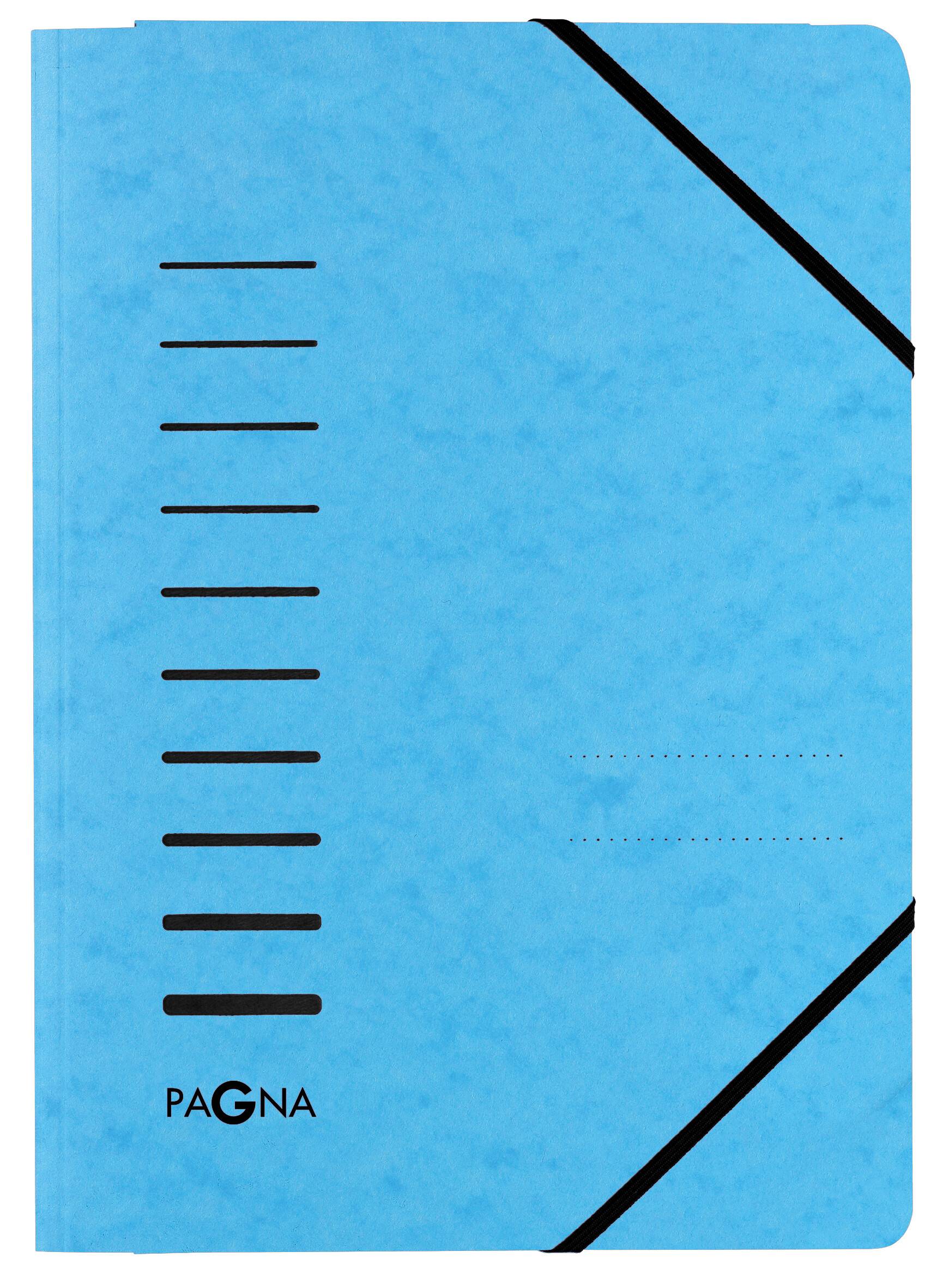 Gummizugmappe - A4 150 Blatt Presssan hellblau