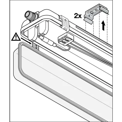 Ledvance Feuchtraumleuchte Housing für T8-Tubes DPHOUS1200P1XLP IP65 Ledvance Feuchtraumleuchte Housing für T8-Tubes DPHOUS1200P1XLP IP65