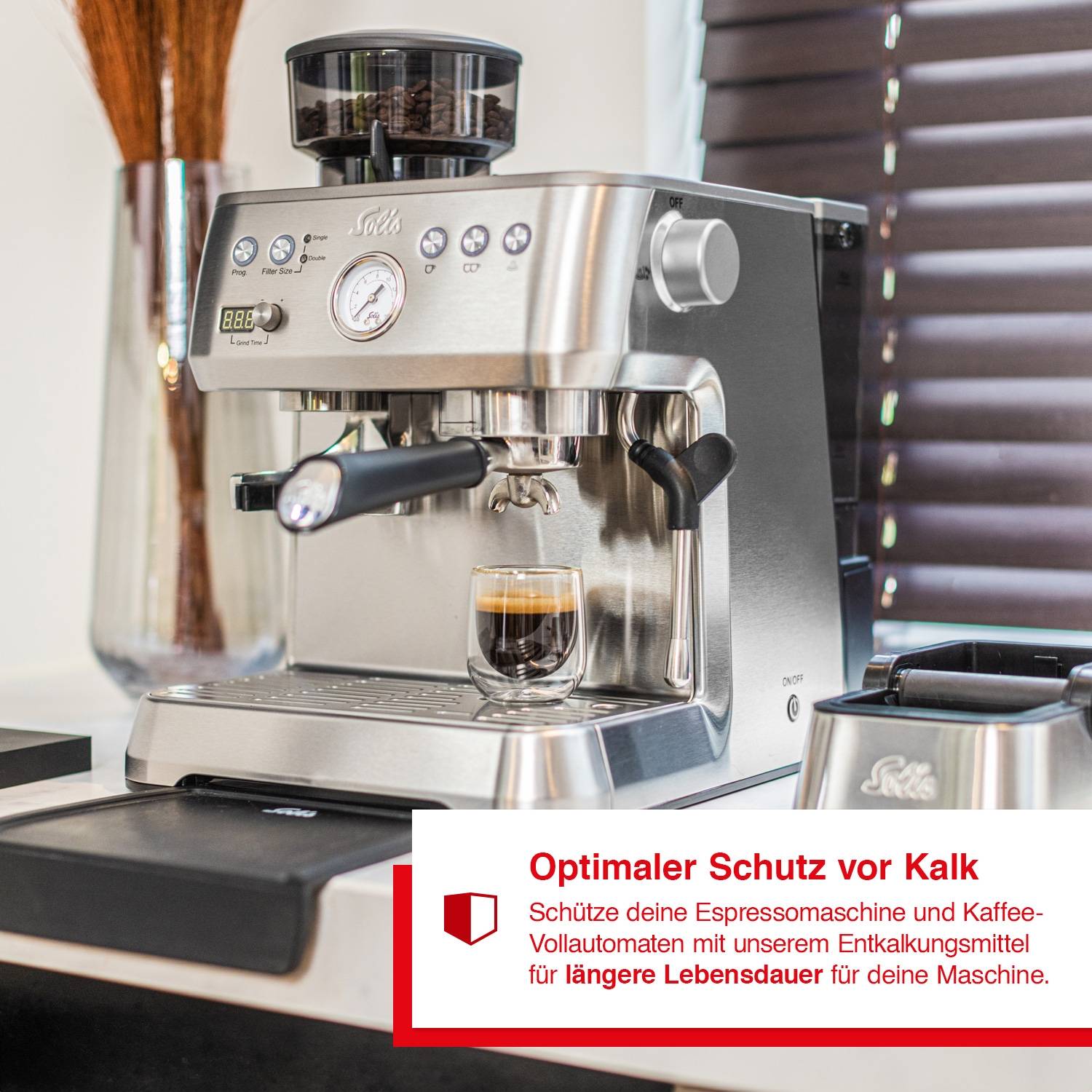 Solis Entkalkungsmittel, Solipol Special, 1L, Enkalker für Espressomaschinen
