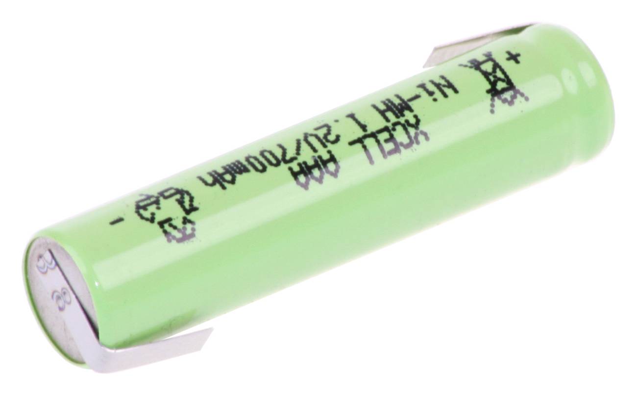 XCELL NiMH-Akku, Industriezelle, Micro, Z-Lötfahne, 43x10mm, 1,2V/700mAh