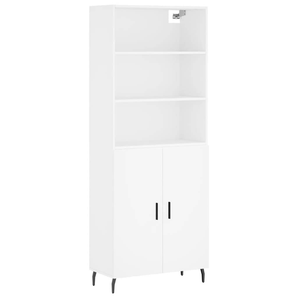 vidaXL Highboard Weiß 69,5x34x180 cm Holzwerkstoff