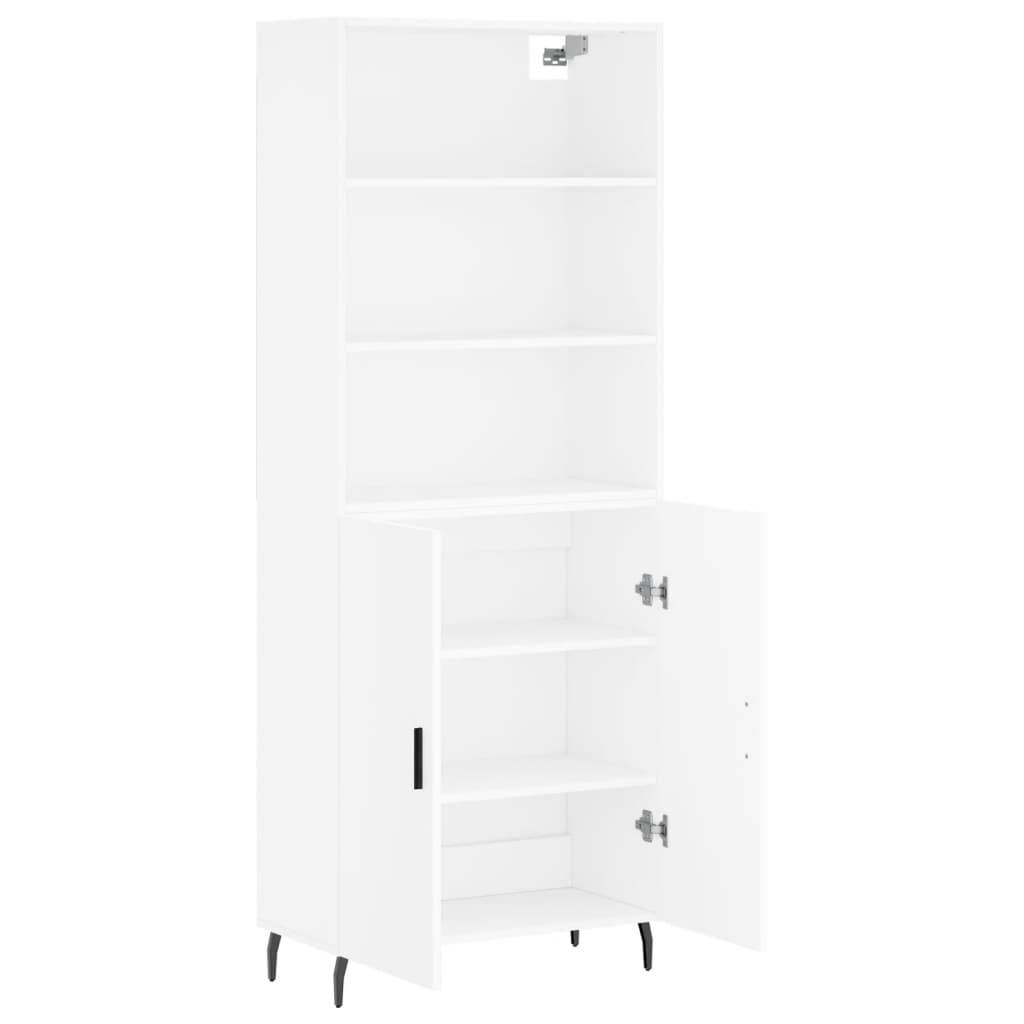 vidaXL Highboard Weiß 69,5x34x180 cm Holzwerkstoff