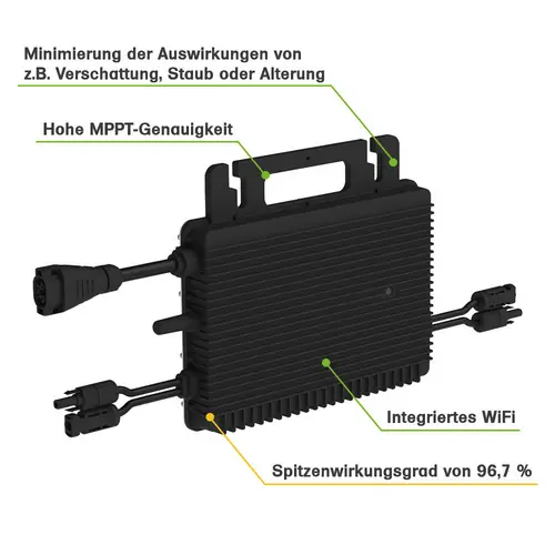 890W Balkonkraftwerk Hoymiles HMS-800W-2T 445W Trina Solar Module 890W Balkonkraftwerk Hoymiles HMS-800W-2T 445W Trina Solar Module