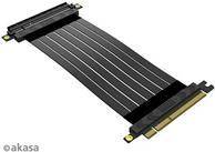 Akasa Riser Black X2 Mark IV Premium PCIe 4.0 x16 Riser-Kabel 20 cm - Kabel - 0,