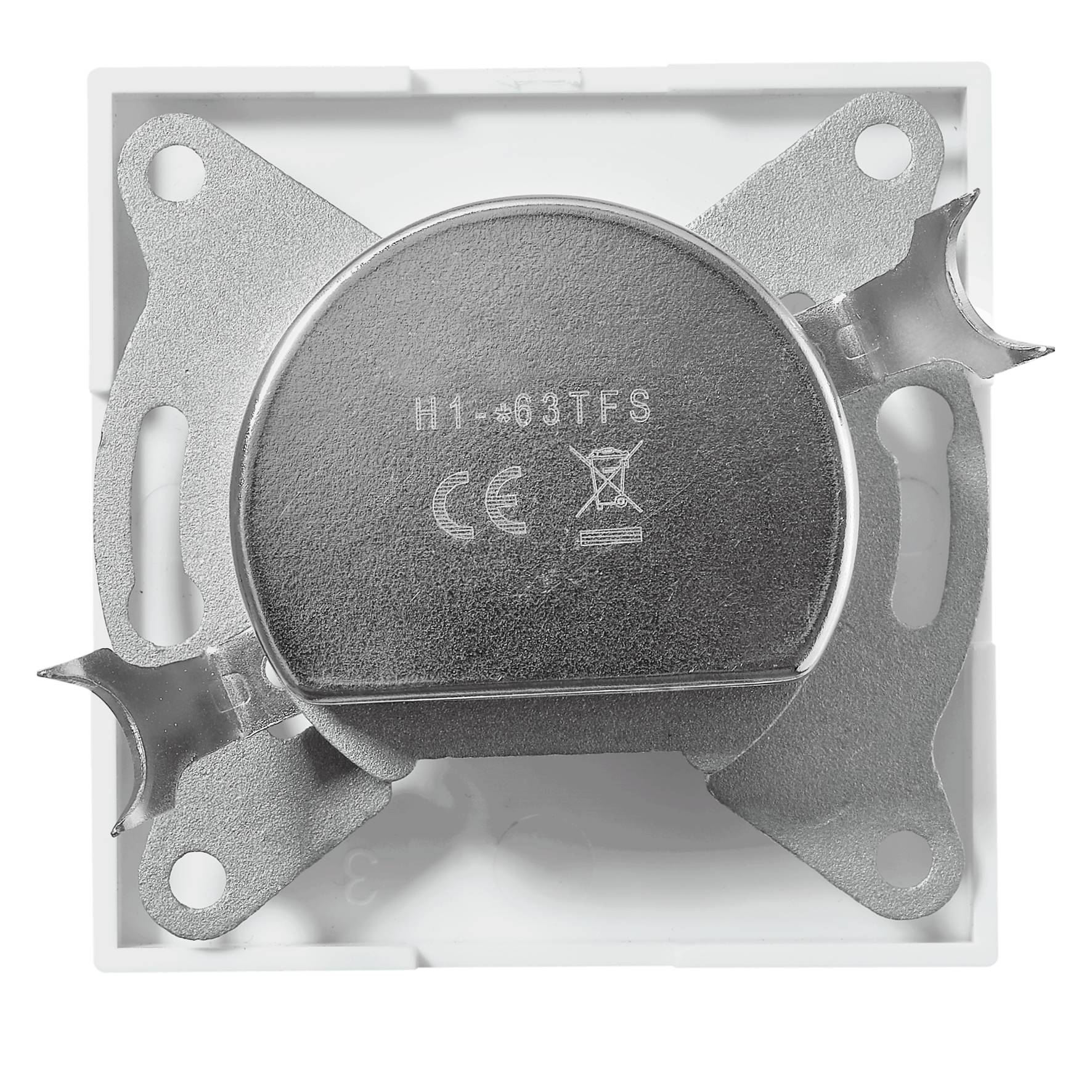 Antennendose McPower "Shallow" für TV, Radio und Sat, UP, weiß