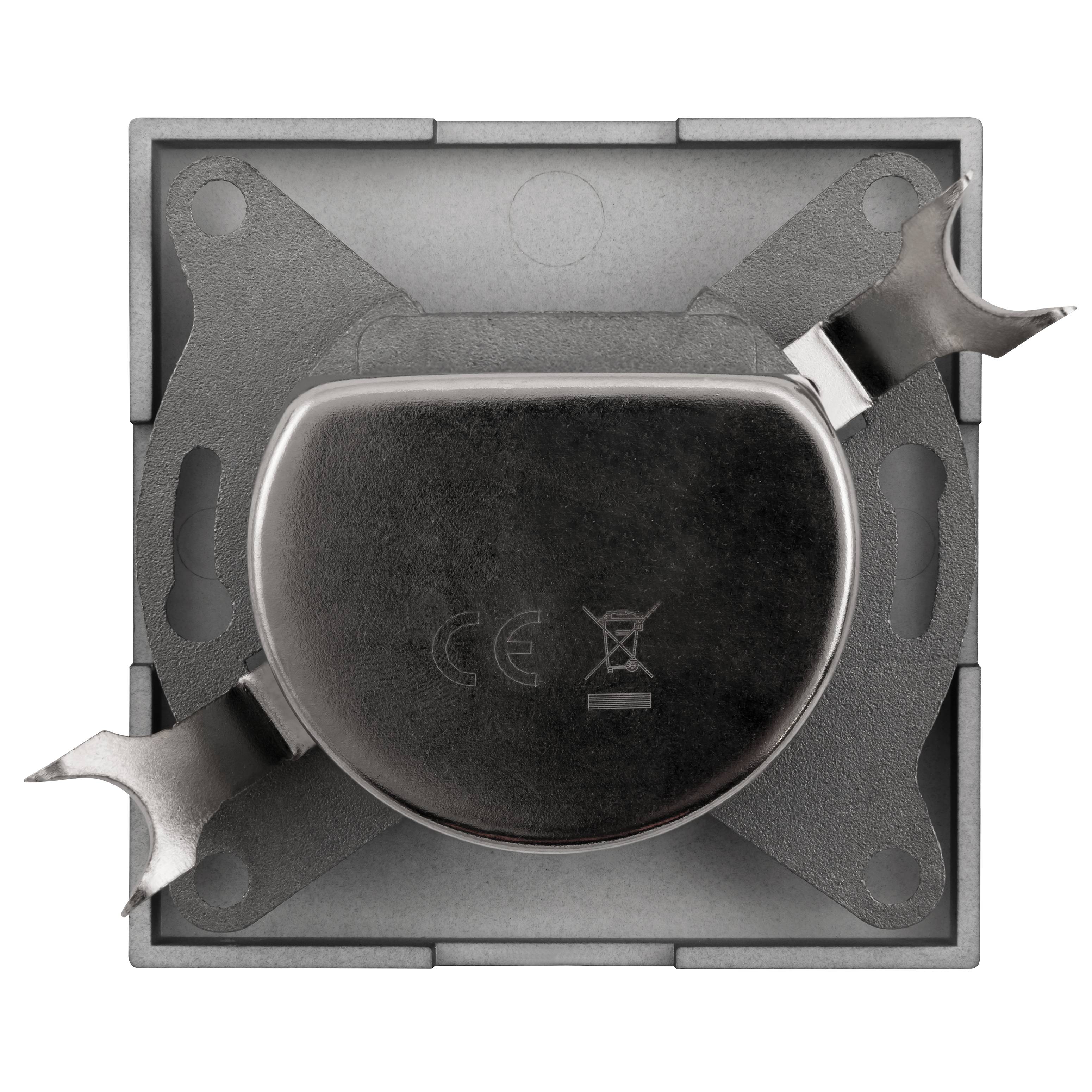 Antennendose McPower "Shallow" für TV, Radio und Sat, UP, anthrazit