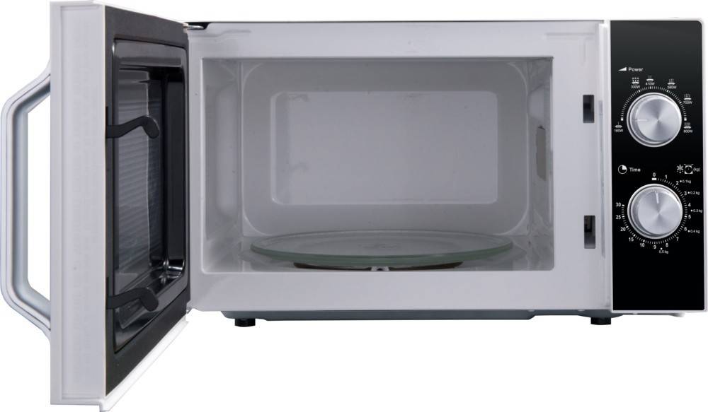 R-204SA - Arbeitsplatte - Grill-Mikrowelle - 20 l - 800 W - Drehregler - Schwarz