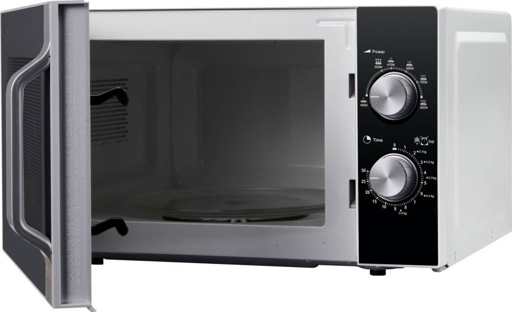 R-204SA - Arbeitsplatte - Grill-Mikrowelle - 20 l - 800 W - Drehregler - Schwarz