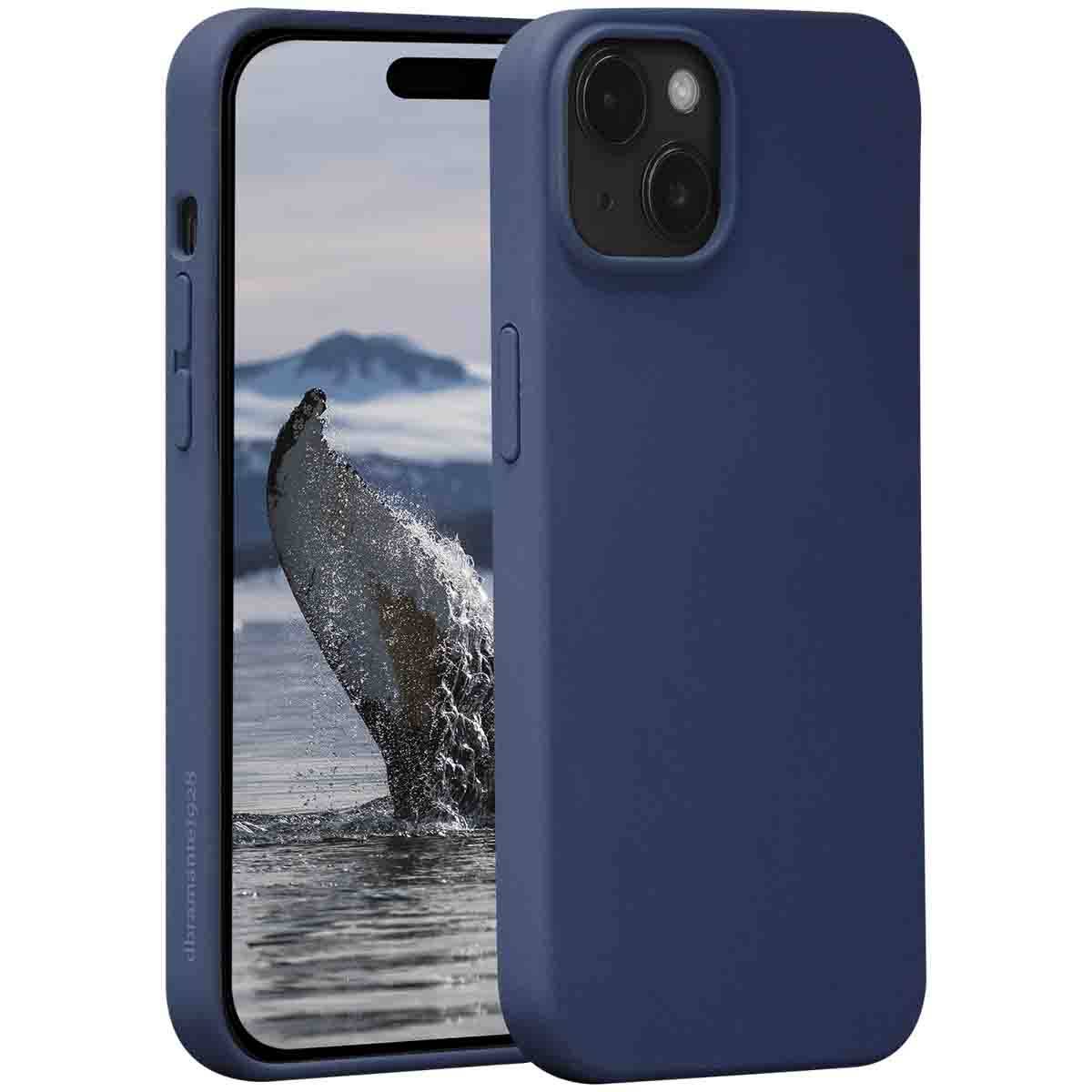 dbramante1928 Monaco Silicone Case with MagSafe for iPhone 15 Pacific Blue