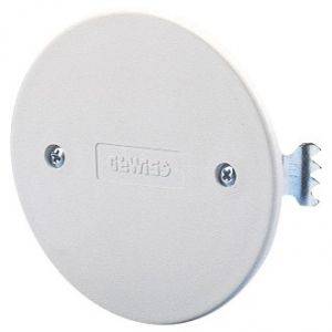 Gewiss COPERCHIO PER SCATOLE TONDE DA INCASSO - DIAMETRO 65mm - BIANCO - CON GRI